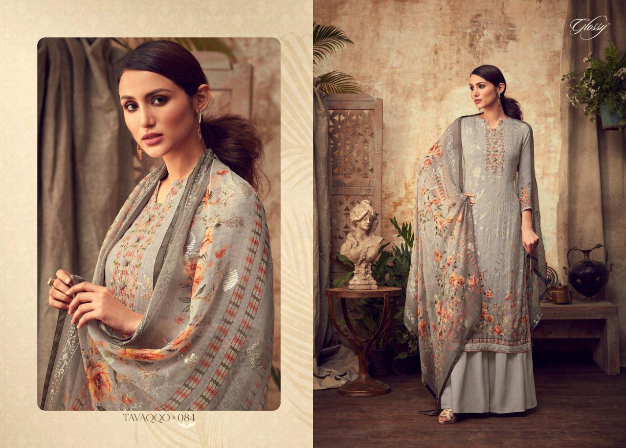 Glossy Launch Huma 81-88 Series Georgette Sequence Work Latest Designs Dresses