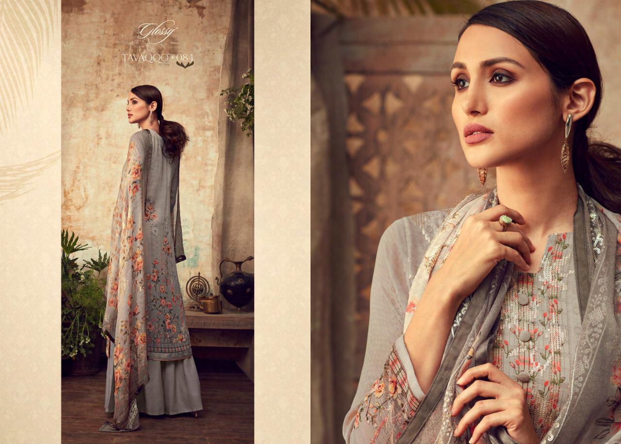 Glossy Launch Huma 81-88 Series Georgette Sequence Work Latest Designs Dresses