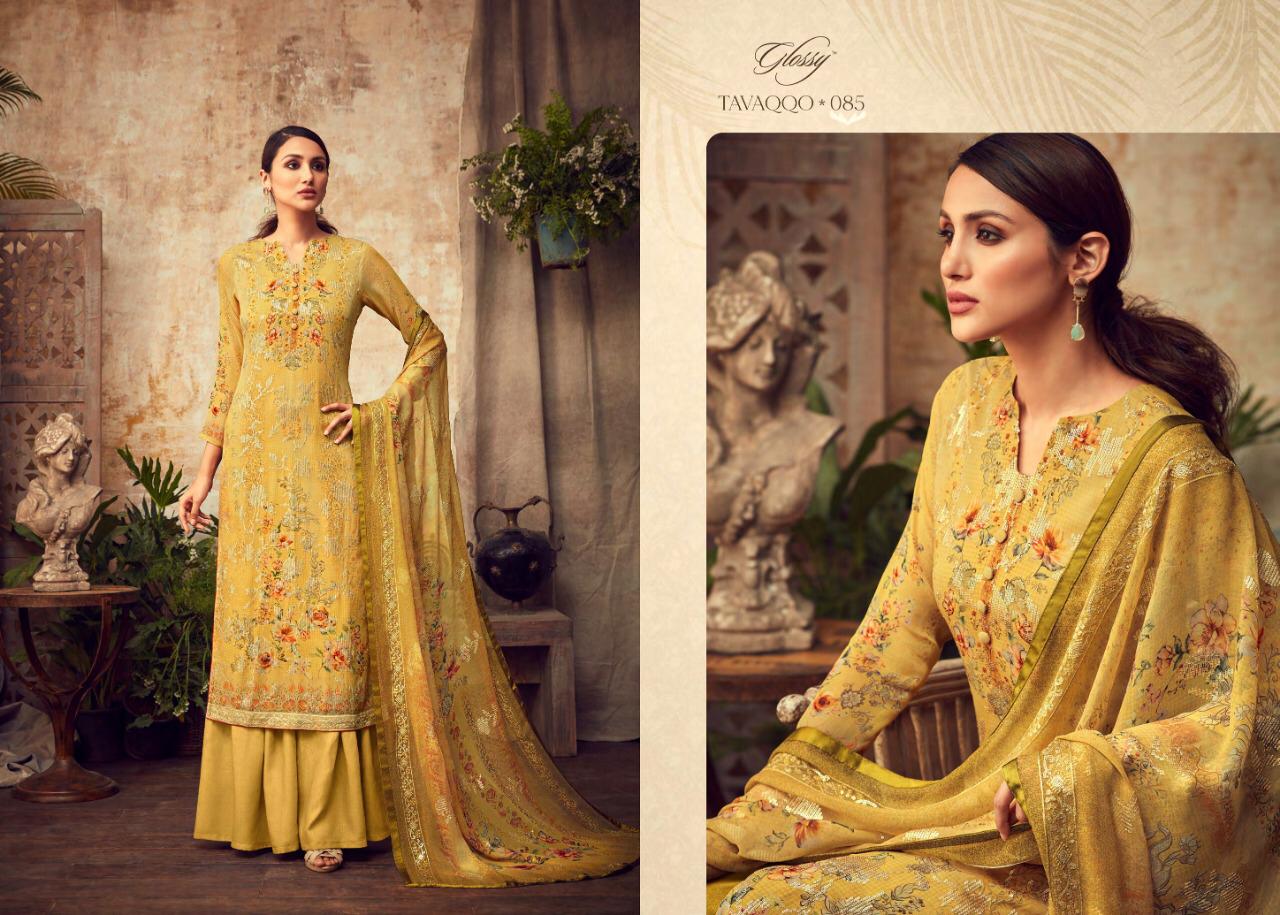 Glossy Launch Huma 81-88 Series Georgette Sequence Work Latest Designs Dresses