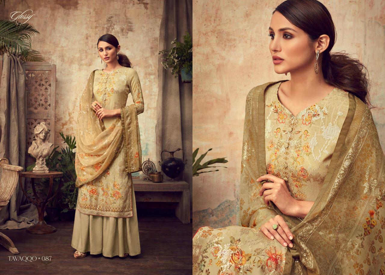 Glossy Launch Huma 81-88 Series Georgette Sequence Work Latest Designs Dresses