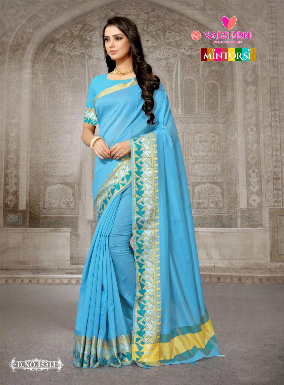 Mintorsi Ellora Cotton Summer Wear Indian Cotton Silk Saree