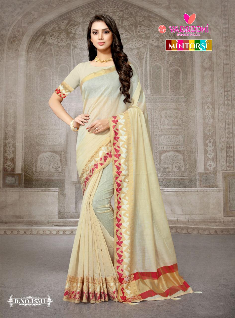 Mintorsi Ellora Cotton Summer Wear Indian Cotton Silk Saree