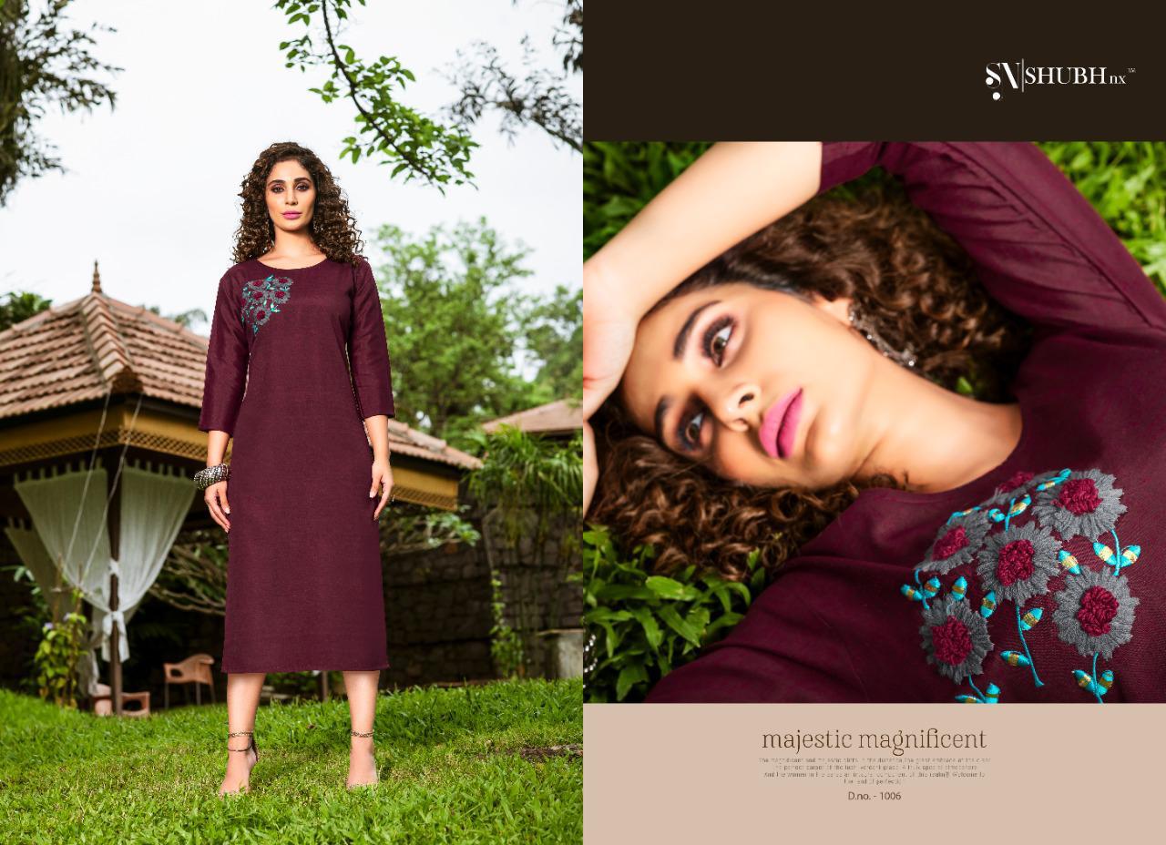 Nach Baliye By Shubh Nx Slub Mirror Work Kurtis