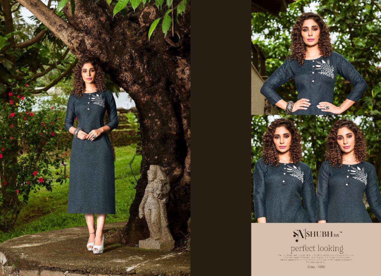 Nach Baliye By Shubh Nx Slub Mirror Work Kurtis