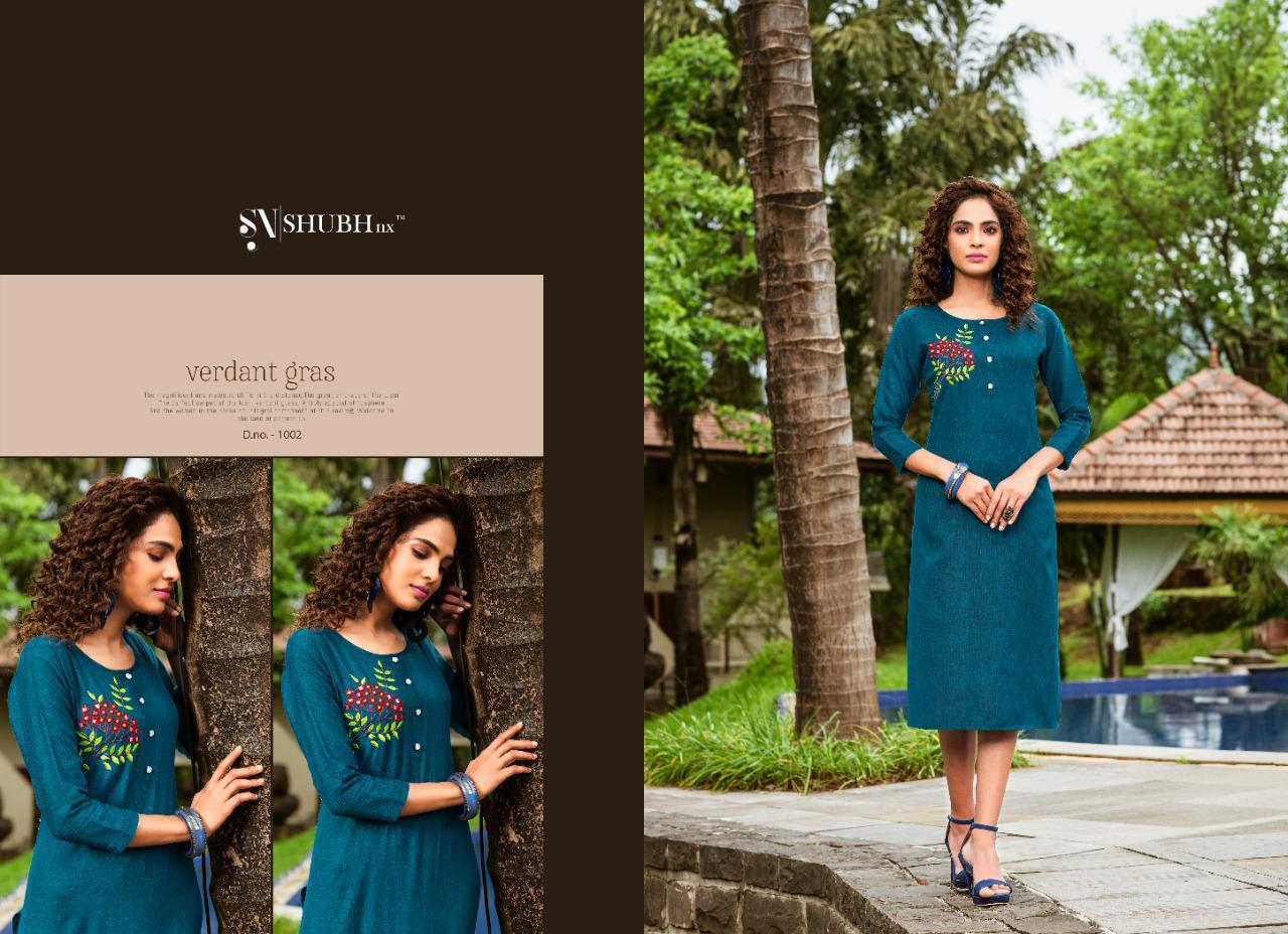 Nach Baliye By Shubh Nx Slub Mirror Work Kurtis