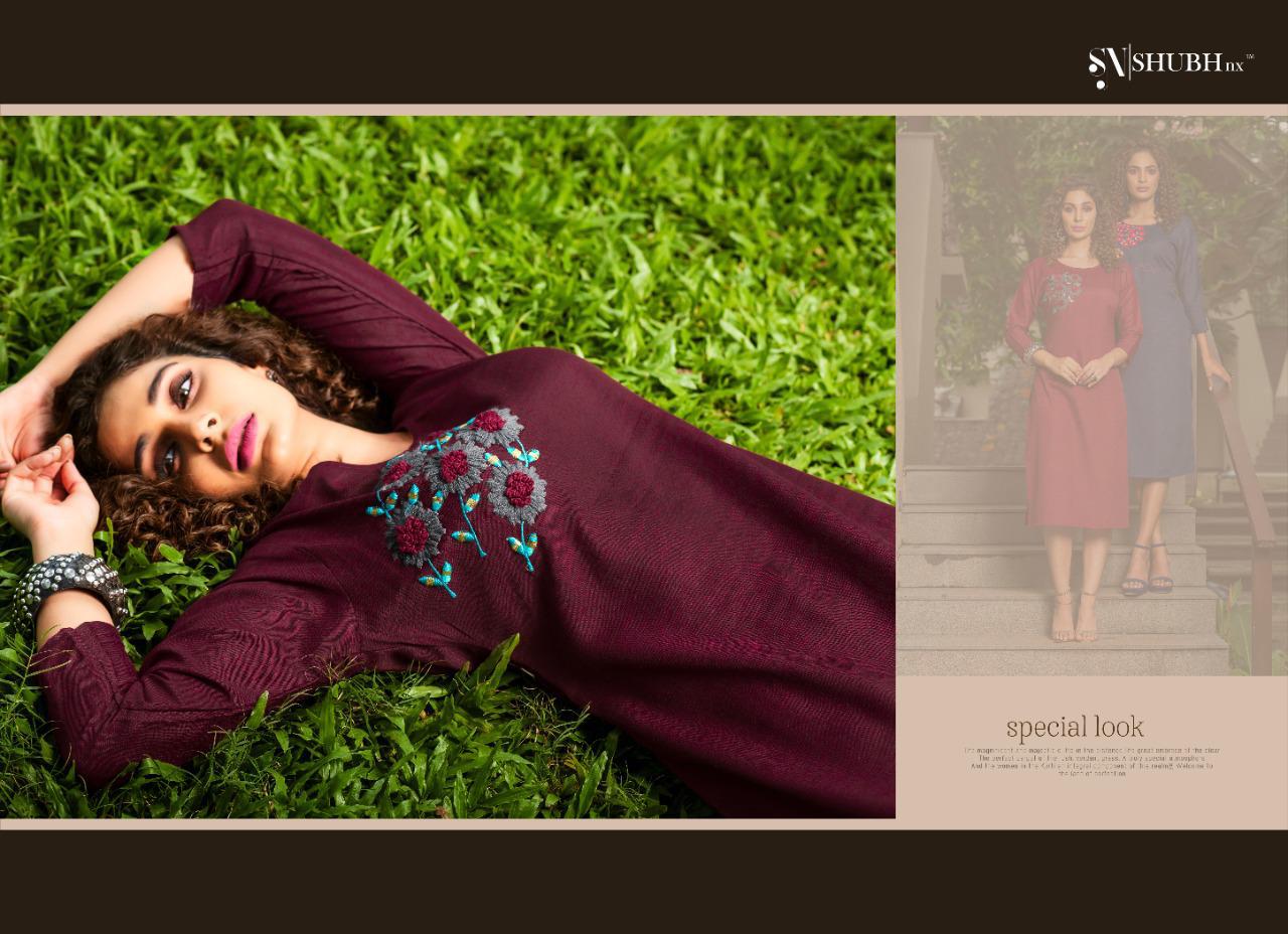 Nach Baliye By Shubh Nx Slub Mirror Work Kurtis