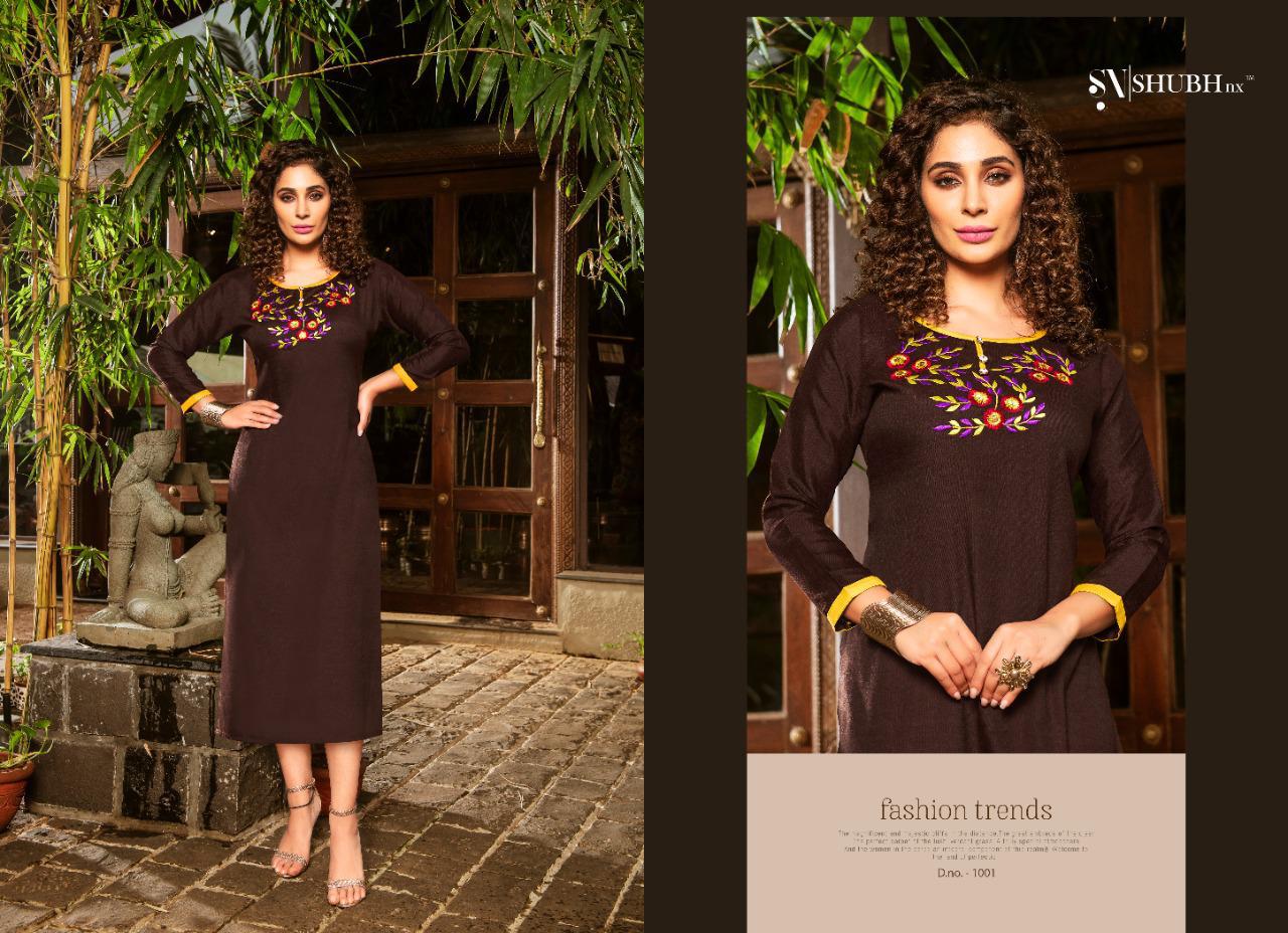 Nach Baliye By Shubh Nx Slub Mirror Work Kurtis