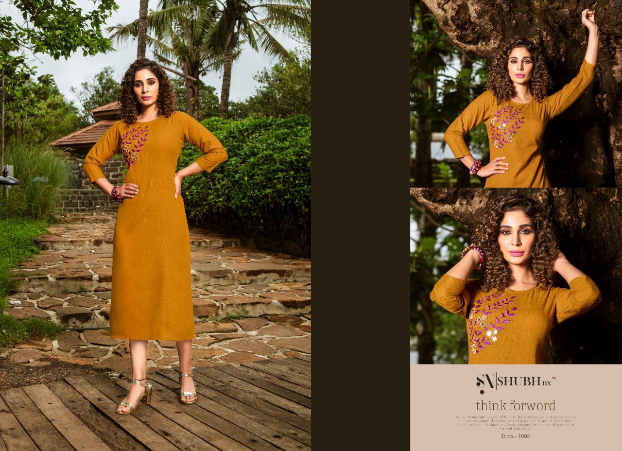 Nach Baliye By Shubh Nx Slub Mirror Work Kurtis