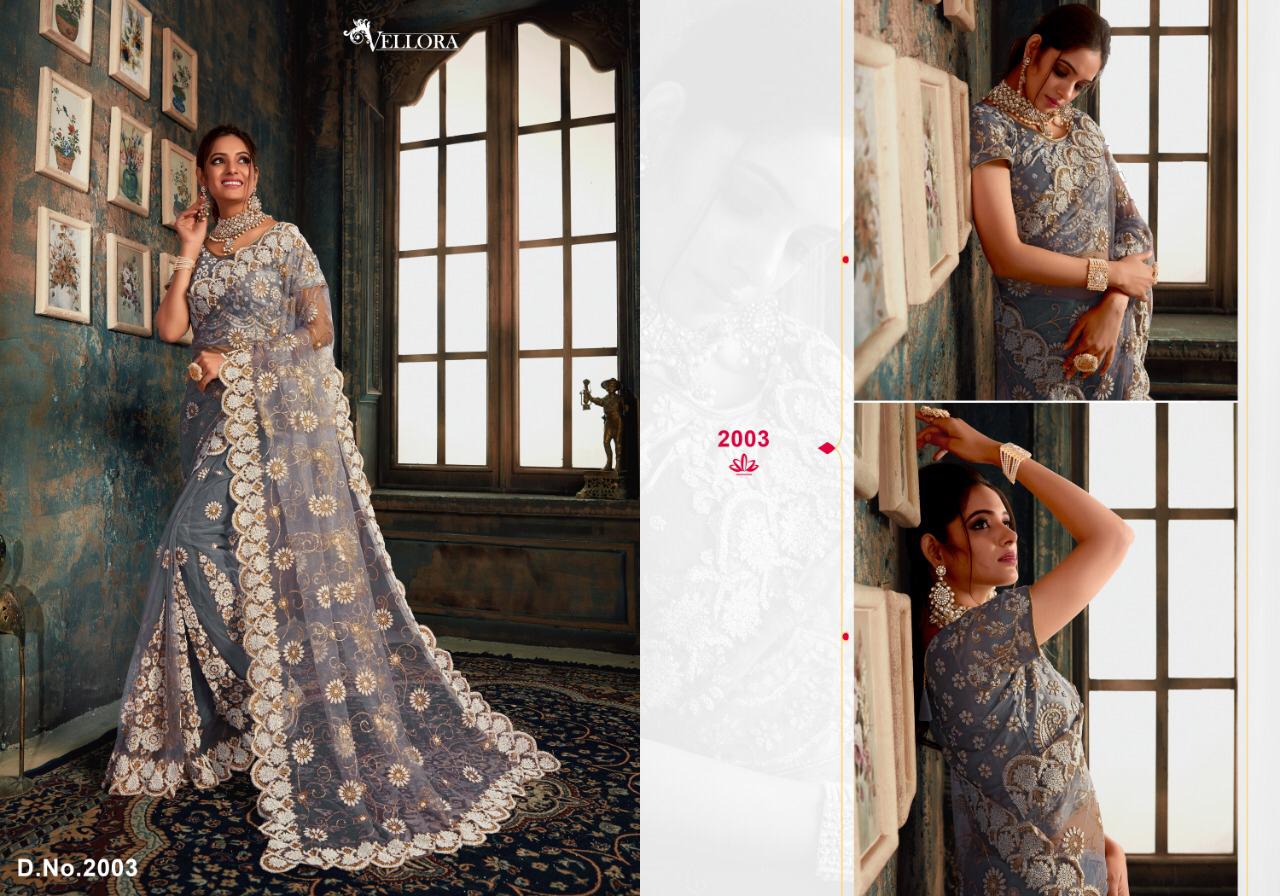 Vellora Vol 10 By Kesari Exports Net Embroidery Party Wear Saree