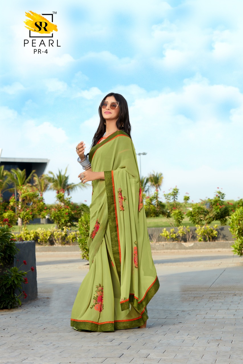 Sr Brand Pearl Weghtless Printed Soft Saree Authorized Dealer In Surat