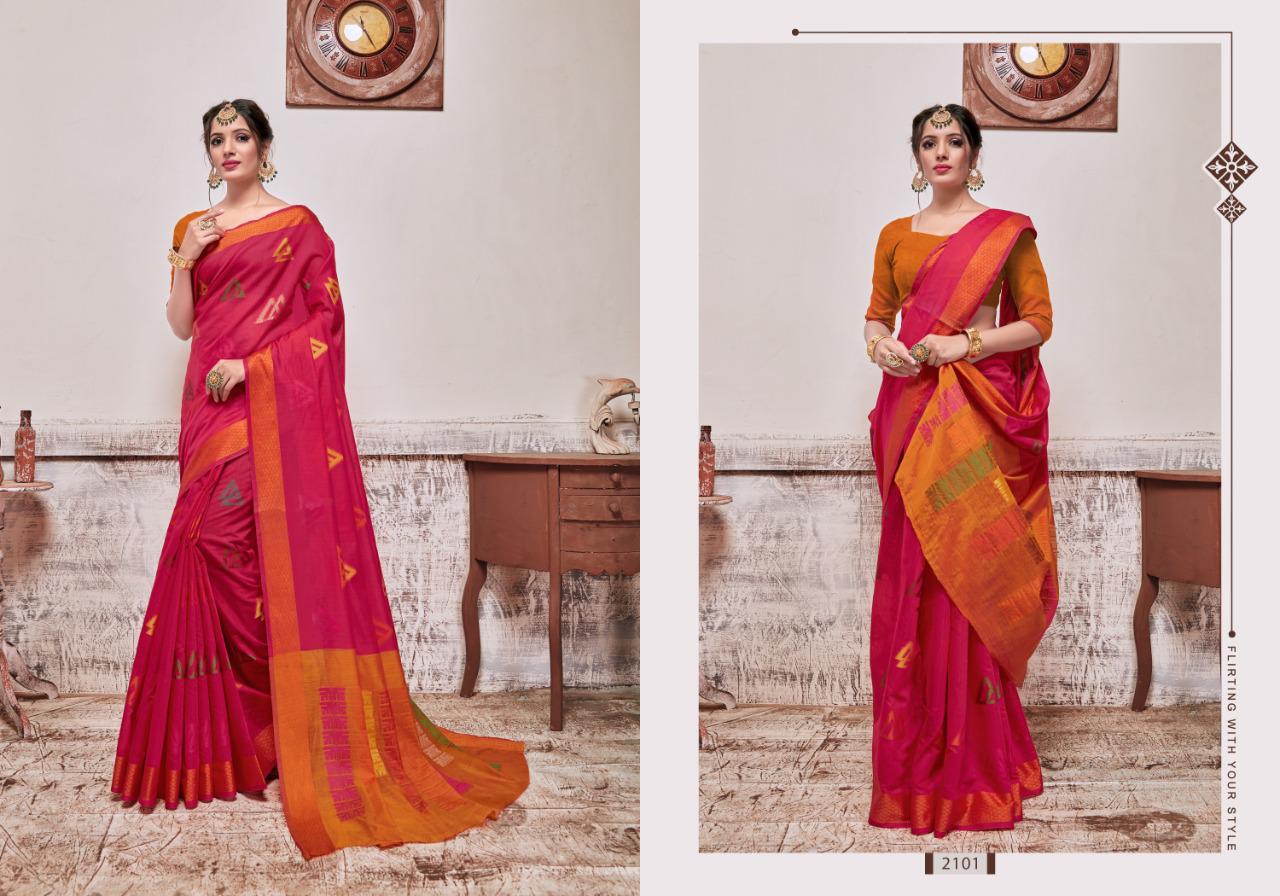 Kesari Exports Vellora Vol 11 Kaveri Silk Banarasi Cotton Silk Fancy Saree