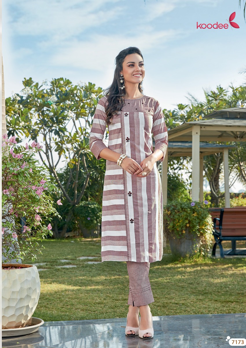 Koodee Present Color Bar Vol 3 Rayon Stylish Kurti Wholesale Price