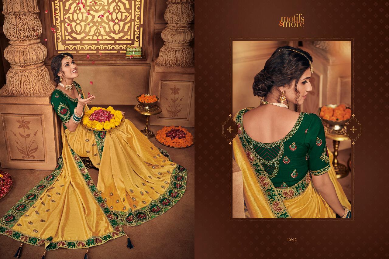 Motifs And More Vol 9 10901-10916 Series Exclusive Designs Of Saris For Diwali 2019