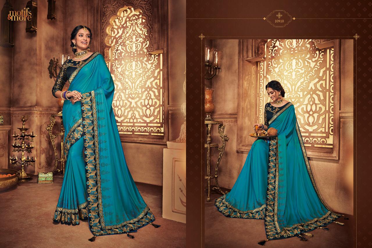 Motifs And More Vol 9 10901-10916 Series Exclusive Designs Of Saris For Diwali 2019