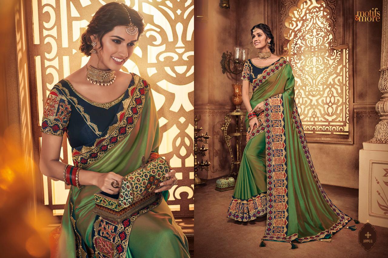 Motifs And More Vol 9 10901-10916 Series Exclusive Designs Of Saris For Diwali 2019