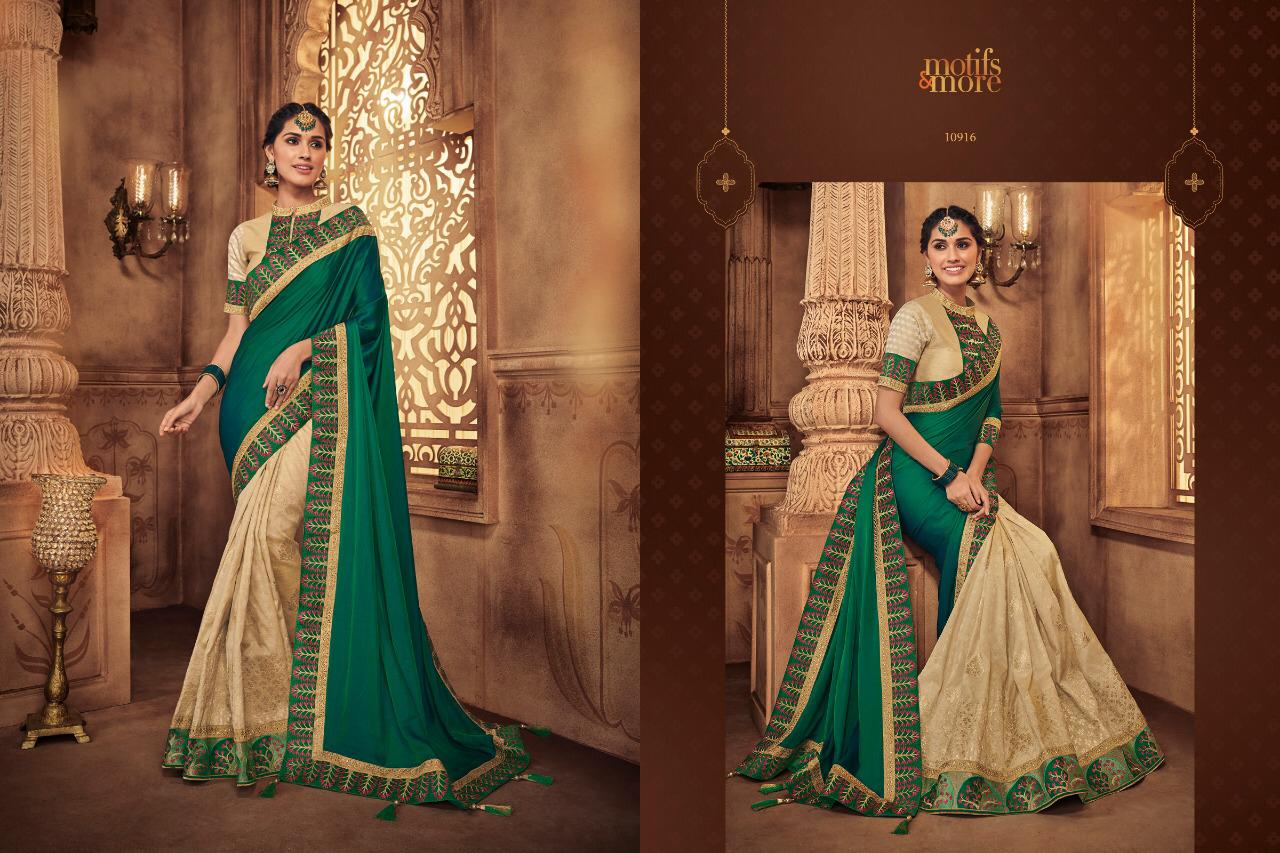 Motifs And More Vol 9 10901-10916 Series Exclusive Designs Of Saris For Diwali 2019