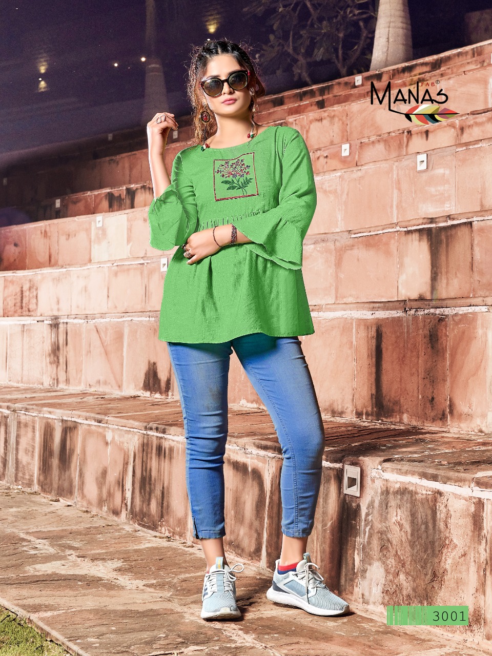 Rimzim By Manas Viscose Rayon Short Top For Summer Special