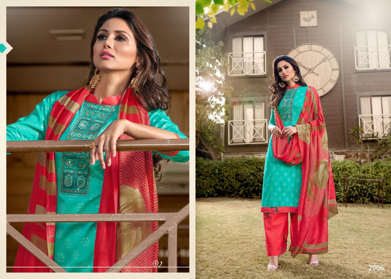 7 Clouds Present Violet Camric Jam Stylish Salwar Suit In Surat Market