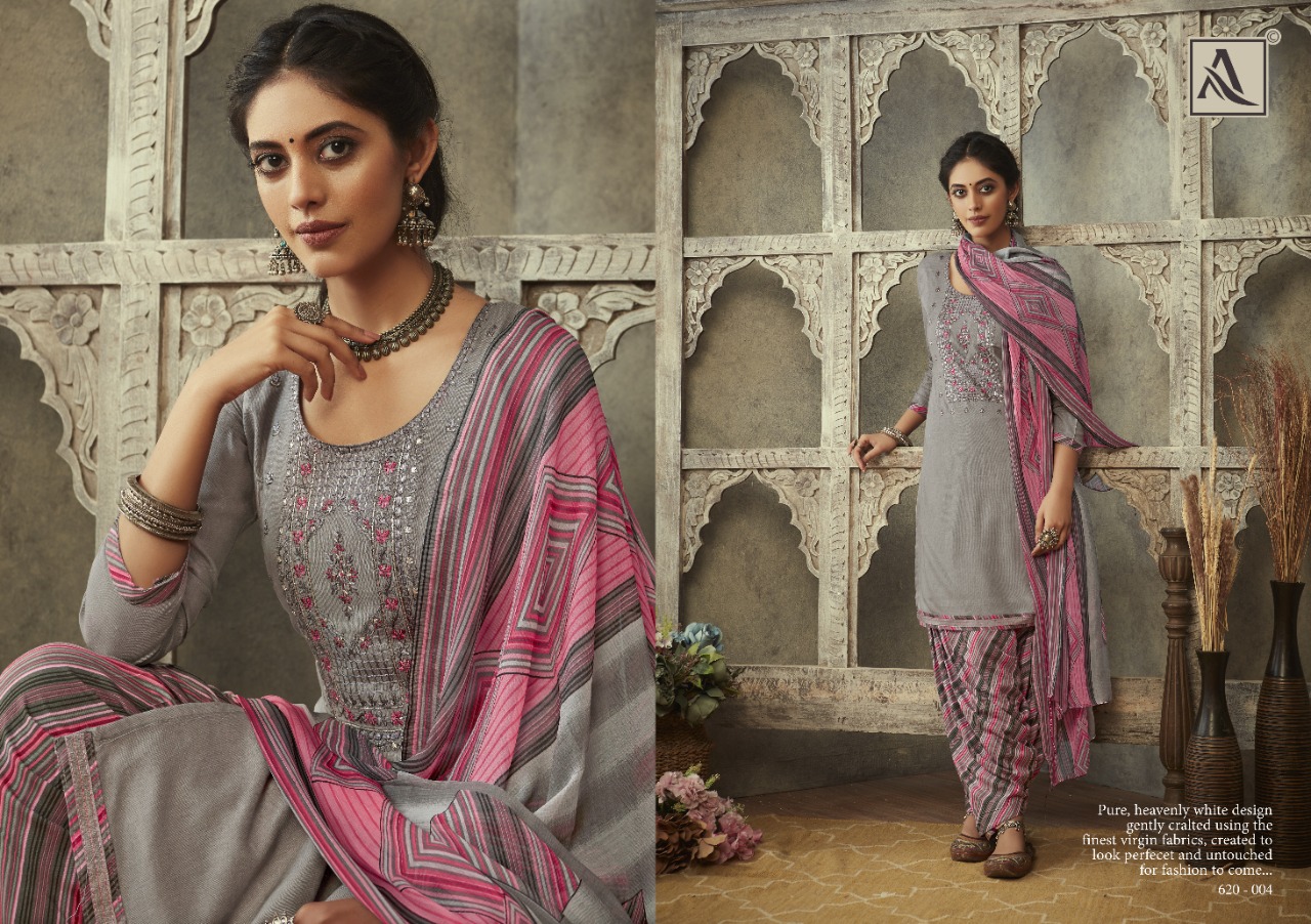 Alok Suits Sakhiya Vol 2 Rayon Print Work Patiyala Style Indian Branded Suits
