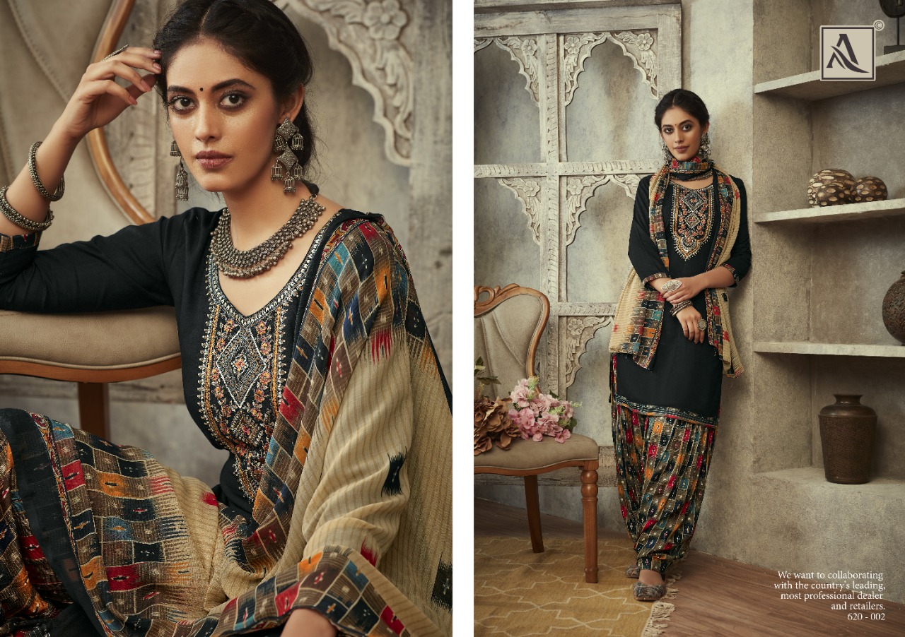 Alok Suits Sakhiya Vol 2 Rayon Print Work Patiyala Style Indian Branded Suits