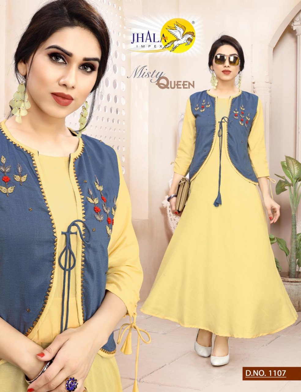 Cotty Vol 2 By Jhala Impex Silk Exclusive Kurti Catalogs Collection