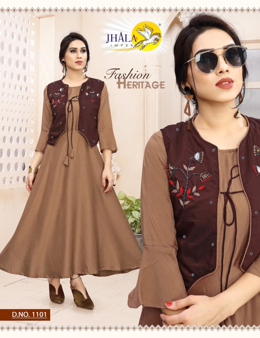 Cotty Vol 2 By Jhala Impex Silk Exclusive Kurti Catalogs Collection