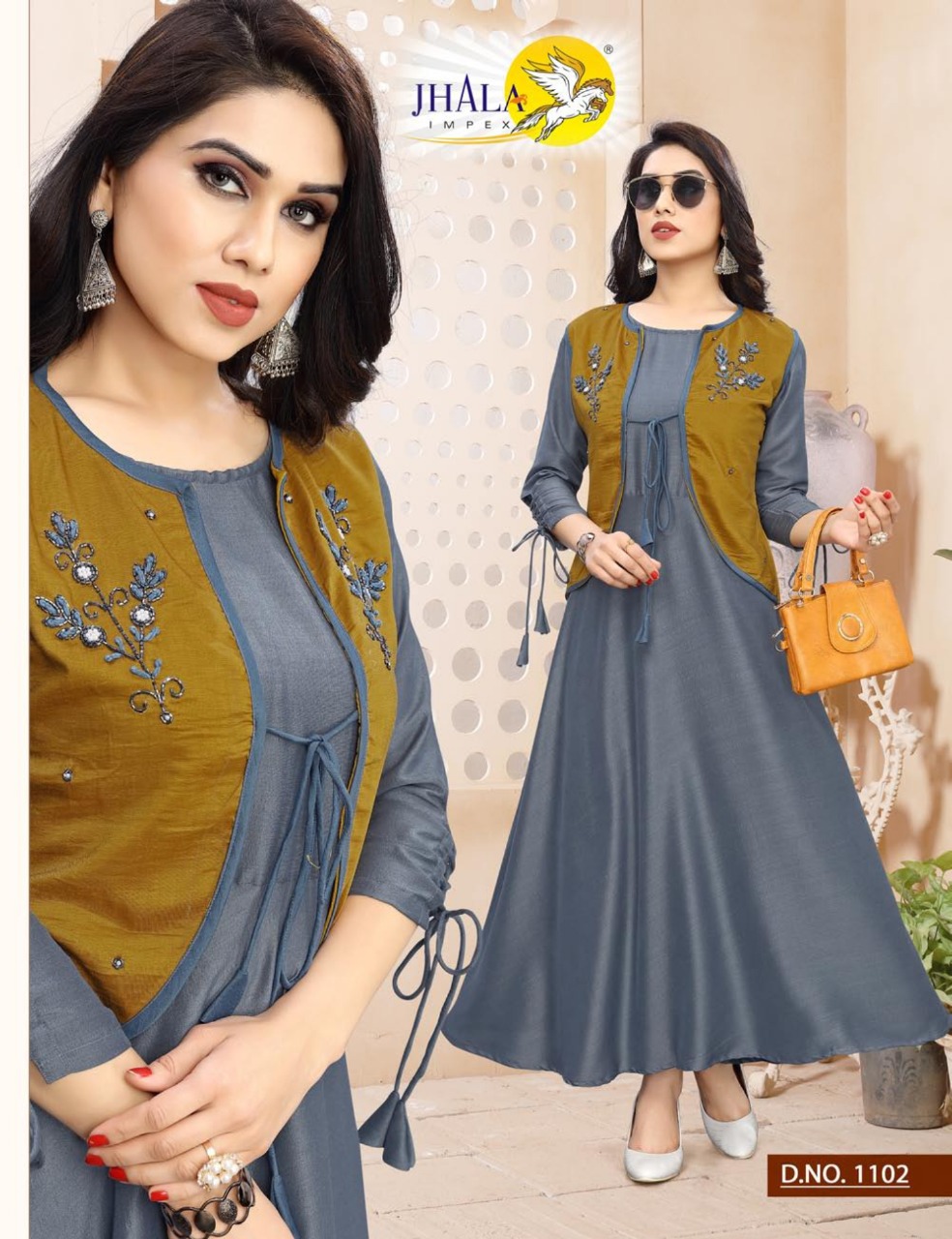 Cotty Vol 2 By Jhala Impex Silk Exclusive Kurti Catalogs Collection