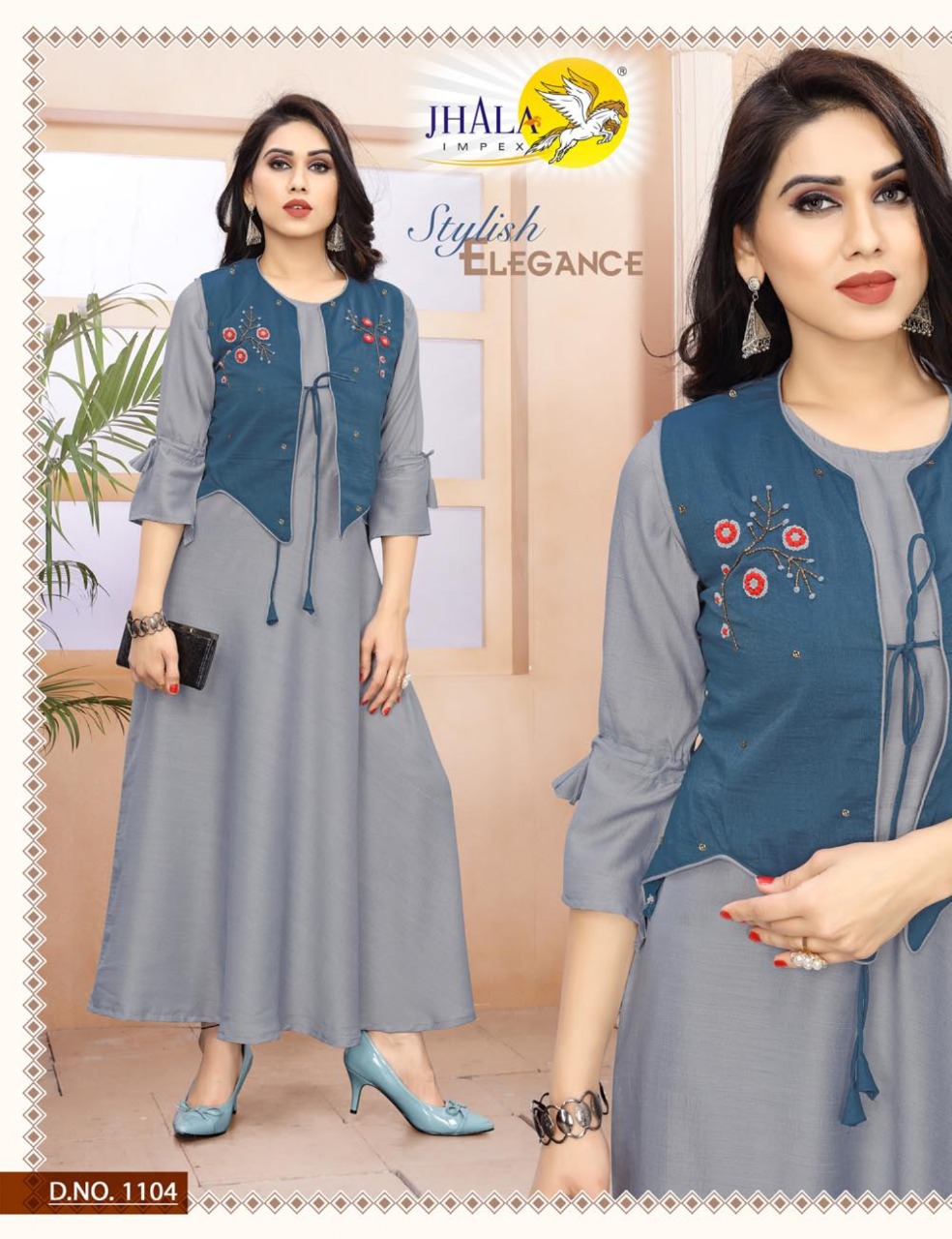 Cotty Vol 2 By Jhala Impex Silk Exclusive Kurti Catalogs Collection