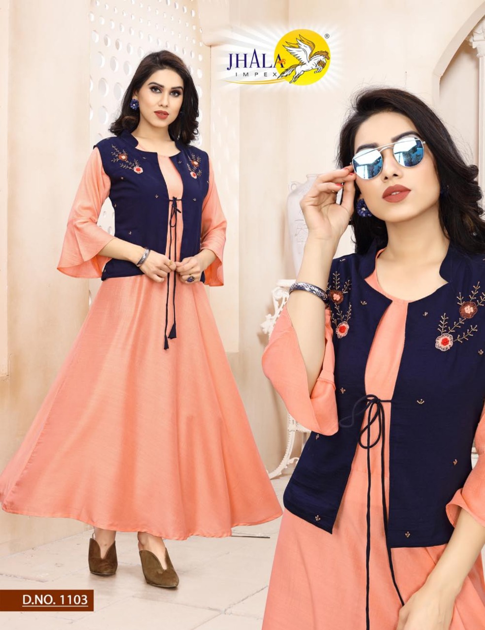 Cotty Vol 2 By Jhala Impex Silk Exclusive Kurti Catalogs Collection