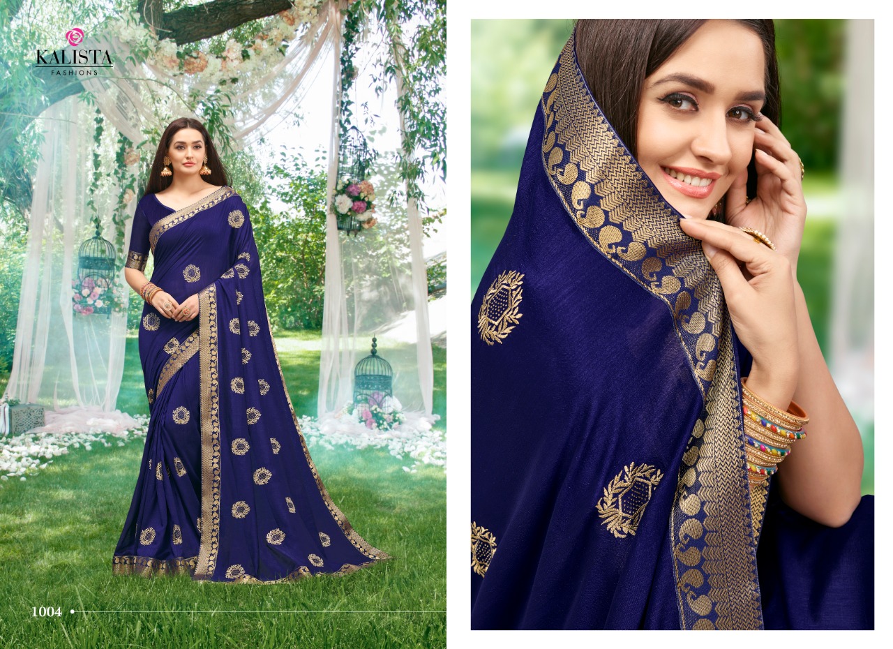 Kalista Industries Khushboo Vichitra Looking Stunning Saree Collection