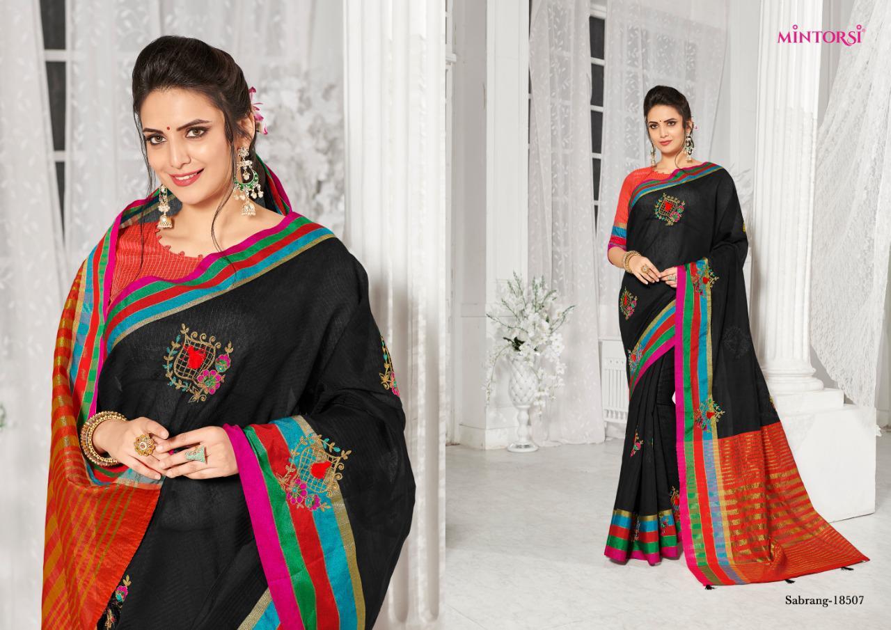 Mintorsi Sabrang Cotton Silk Traditional Wear Saree Online Shopping