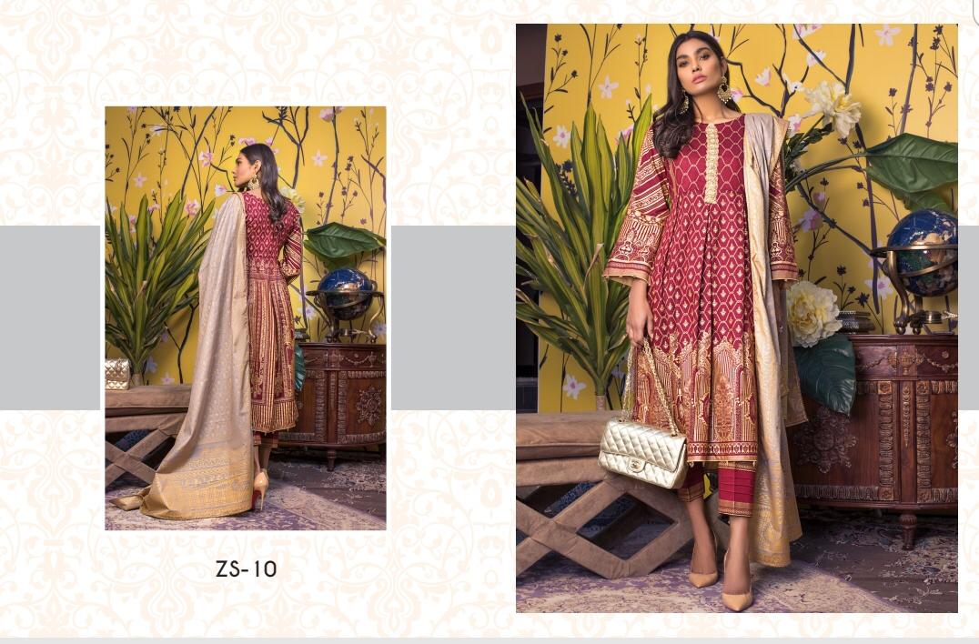 Rang Reza Banarsi By Zs Textiles Original Lawn Branded Pakistani Suit