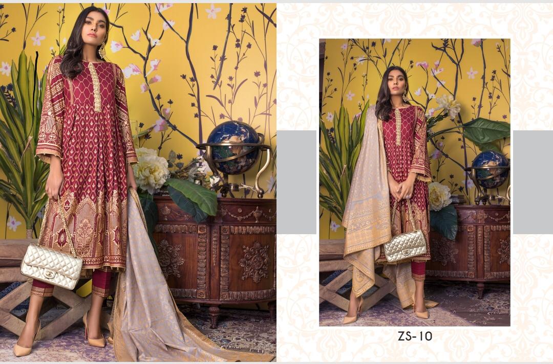 Rang Reza Banarsi By Zs Textiles Original Lawn Branded Pakistani Suit