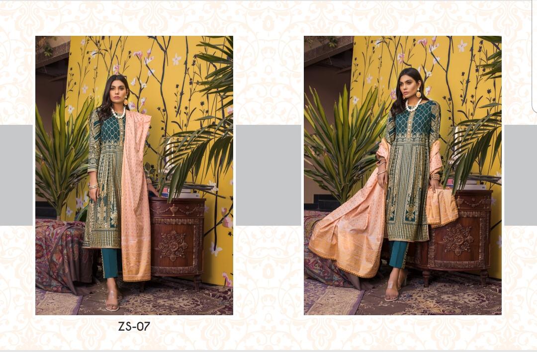 Rang Reza Banarsi By Zs Textiles Original Lawn Branded Pakistani Suit