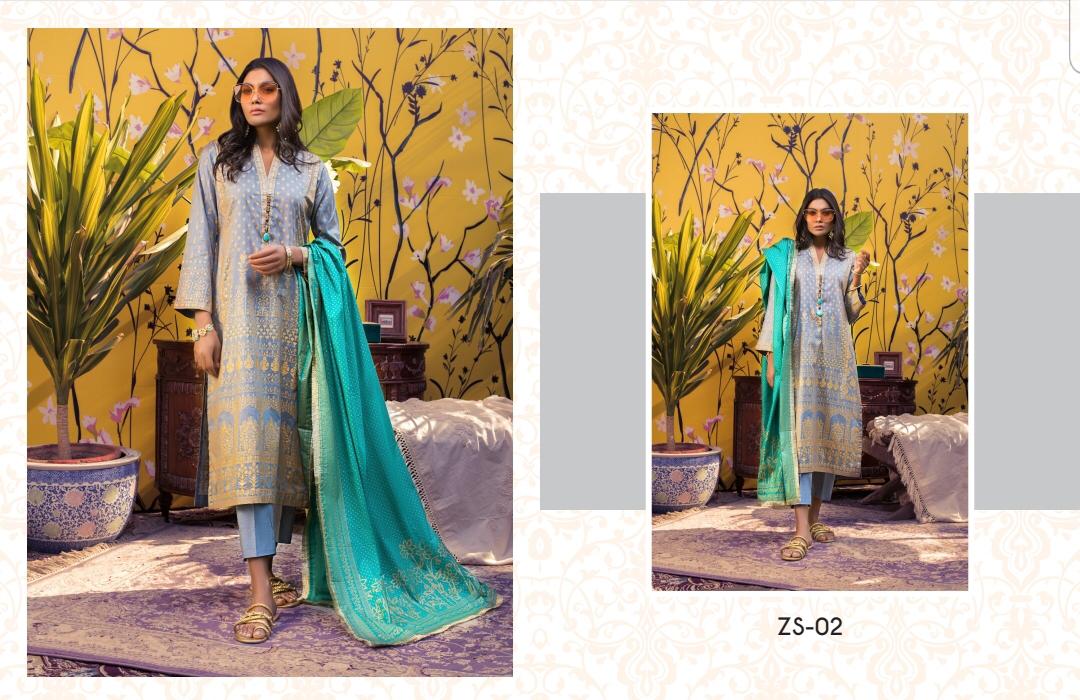 Rang Reza Banarsi By Zs Textiles Original Lawn Branded Pakistani Suit