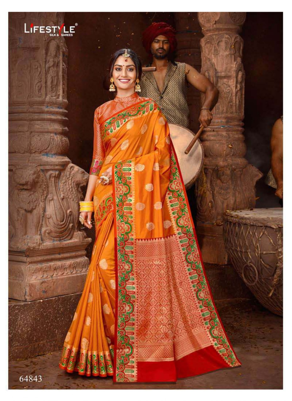 Shivastu Vol 1 By Lifestyle Lichi Silk Heavy Look Branded Saree
