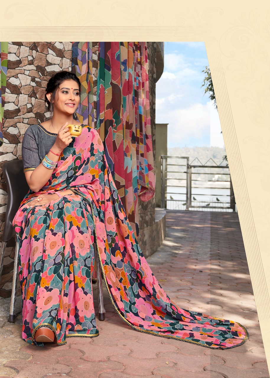 Sr Brand Present B Star Heavy Weightless Printed Fancy Saree Wholesaler