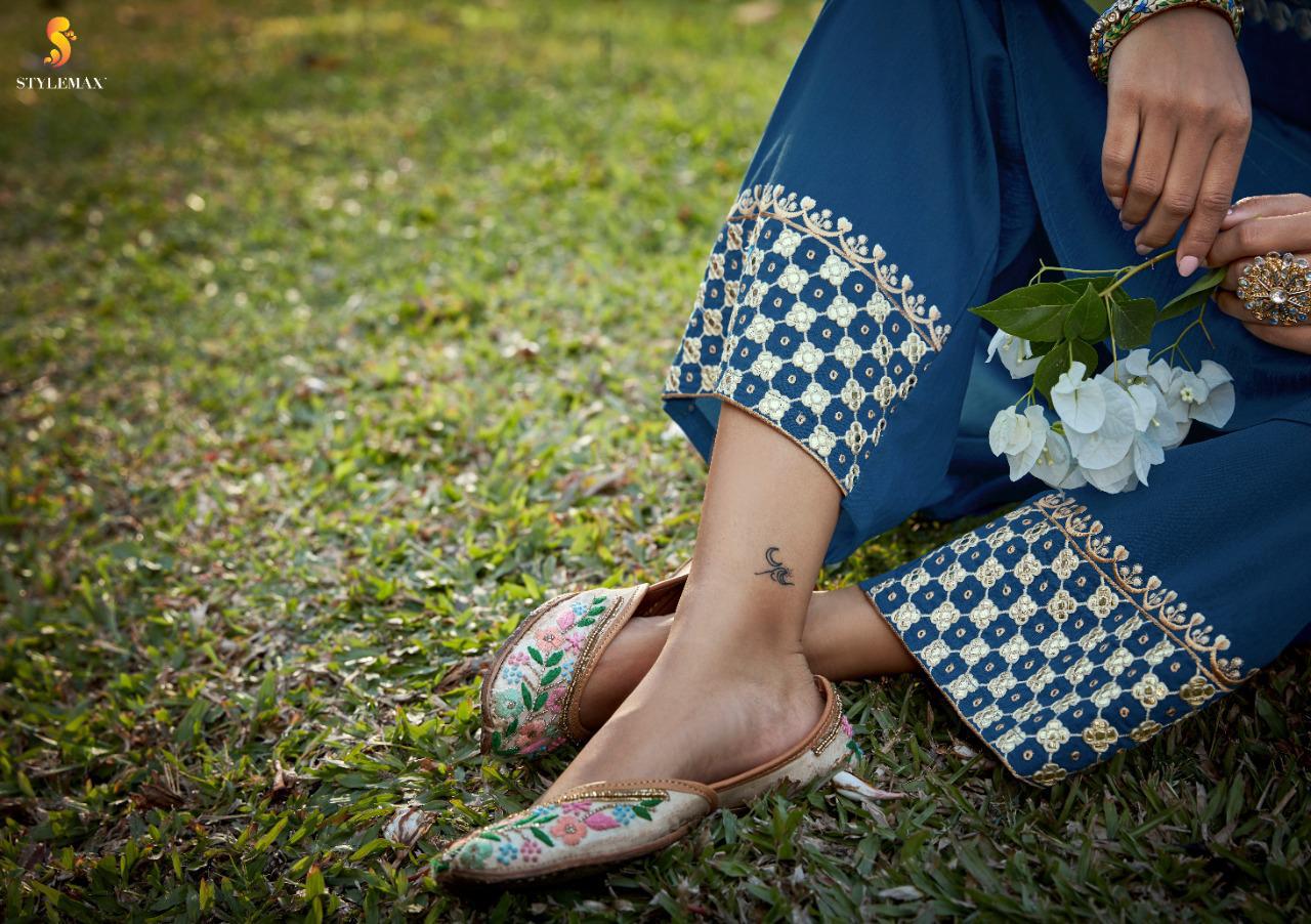 Stylemax Vintage Vol 2 Nx  Cotton Silk Designer Top And Palazzo Pair Collection