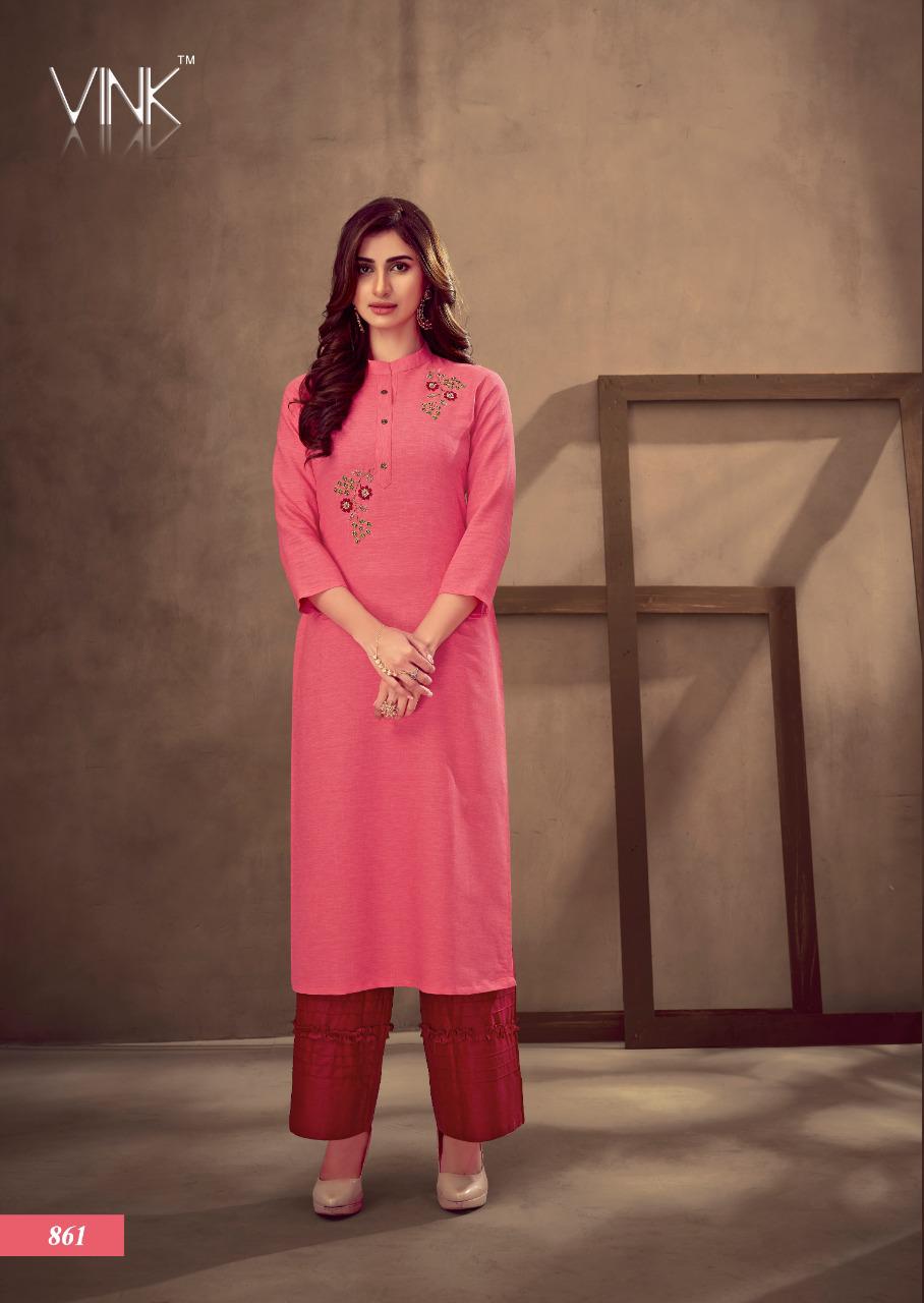 Vink Kurti Grace Latest Handwork Kurtis With Bottoms Branded Collection