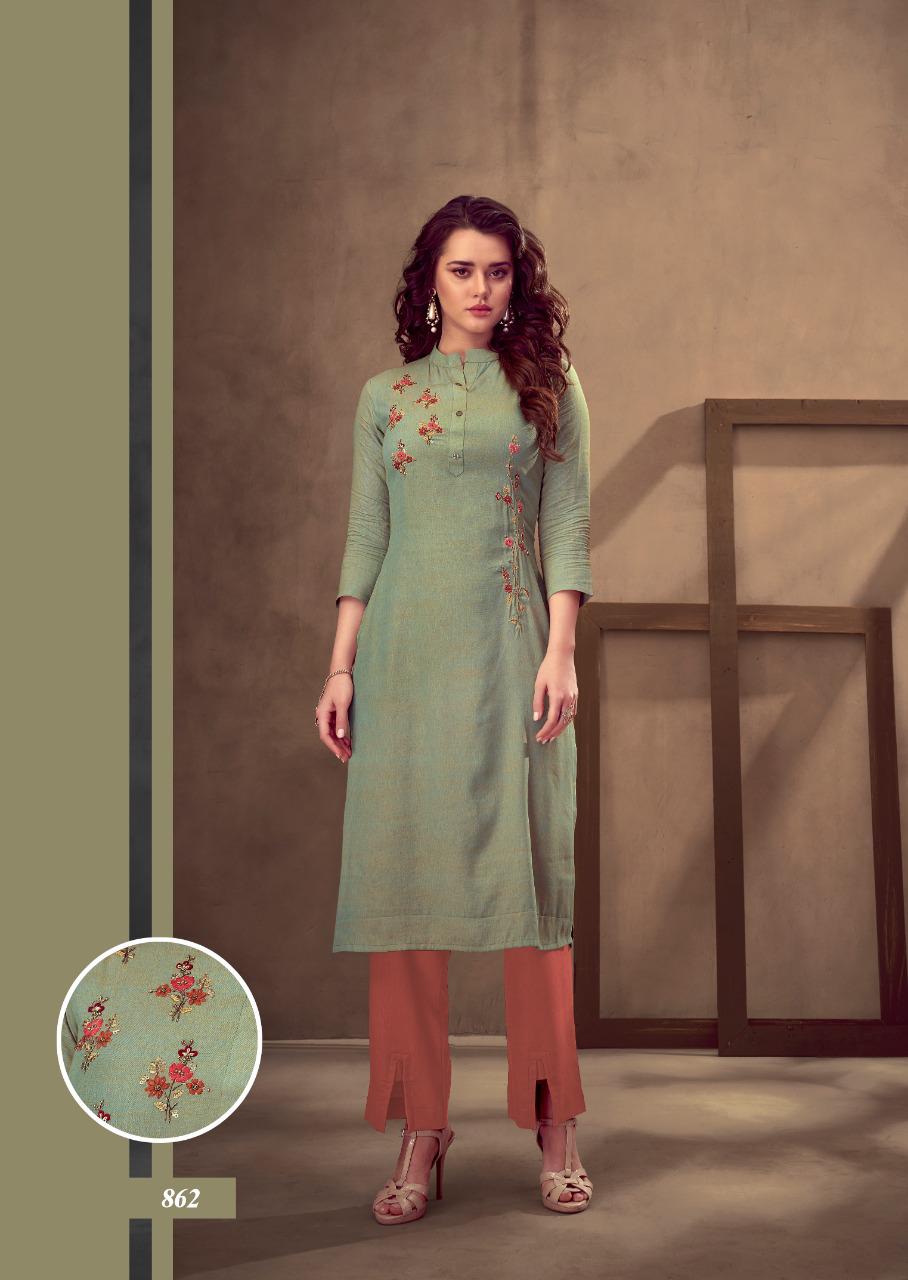 Vink Kurti Grace Latest Handwork Kurtis With Bottoms Branded Collection