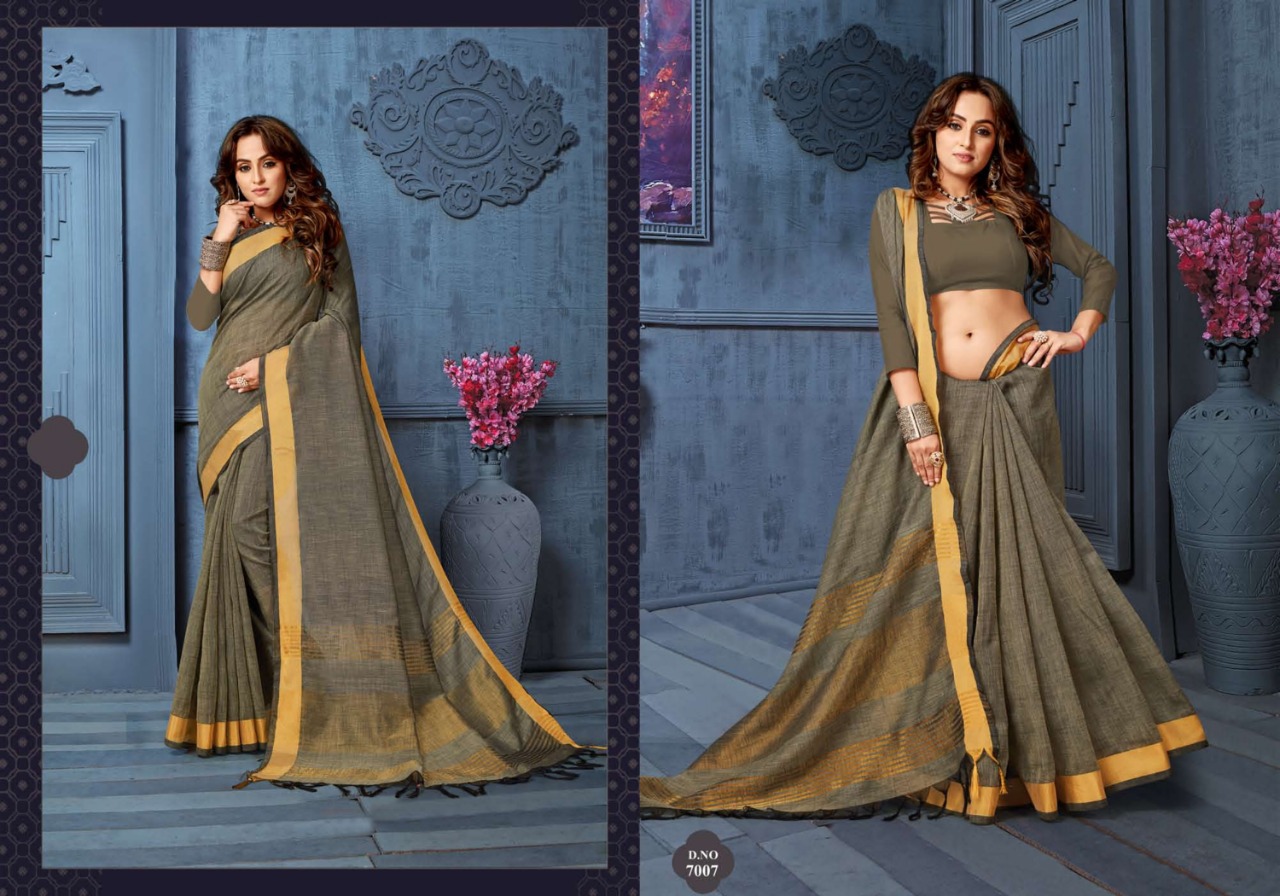 Aishwarya Launching Harika Vol 2 Linen Hand Woven Saree At Chipest Price In Surat Market