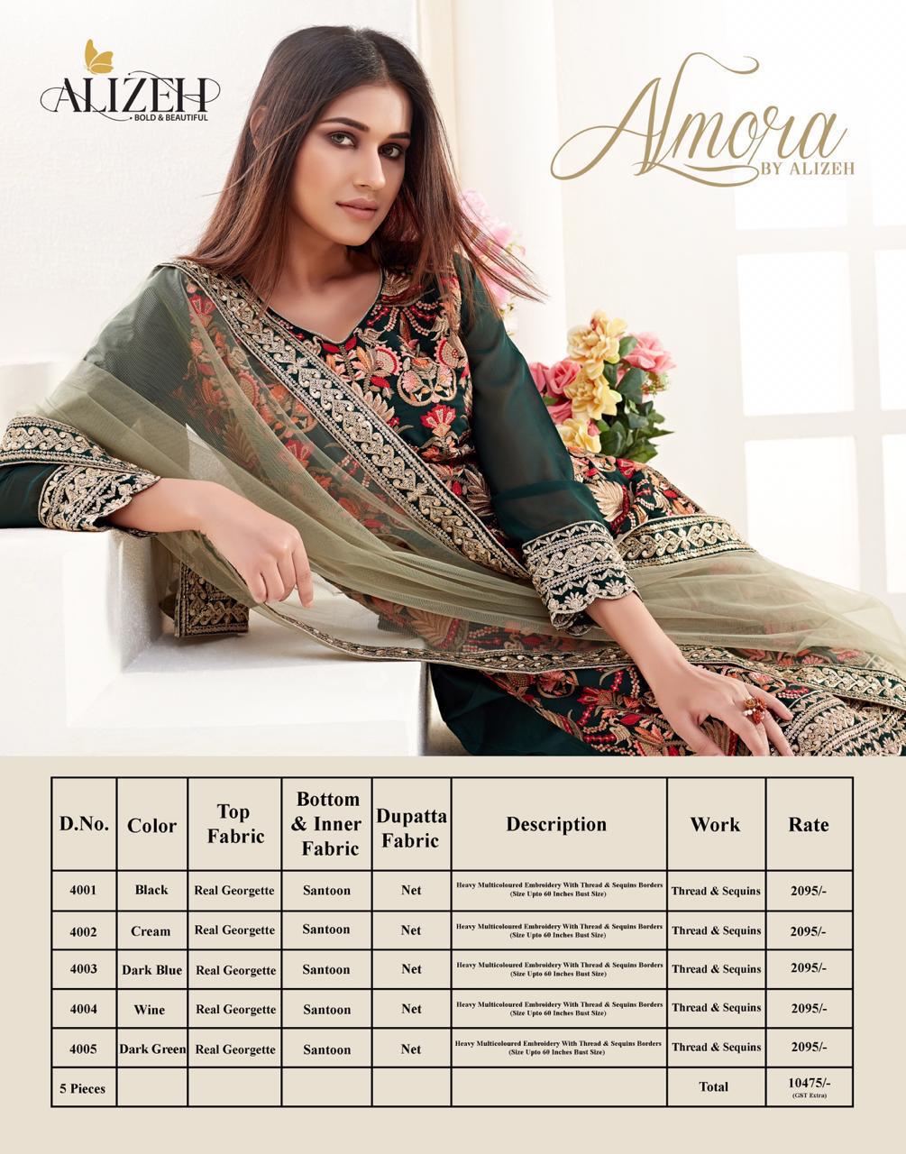 Alizeh Presenting Almora Real Georgette Higher Quality Party Wear Elegant Salwar Suit
