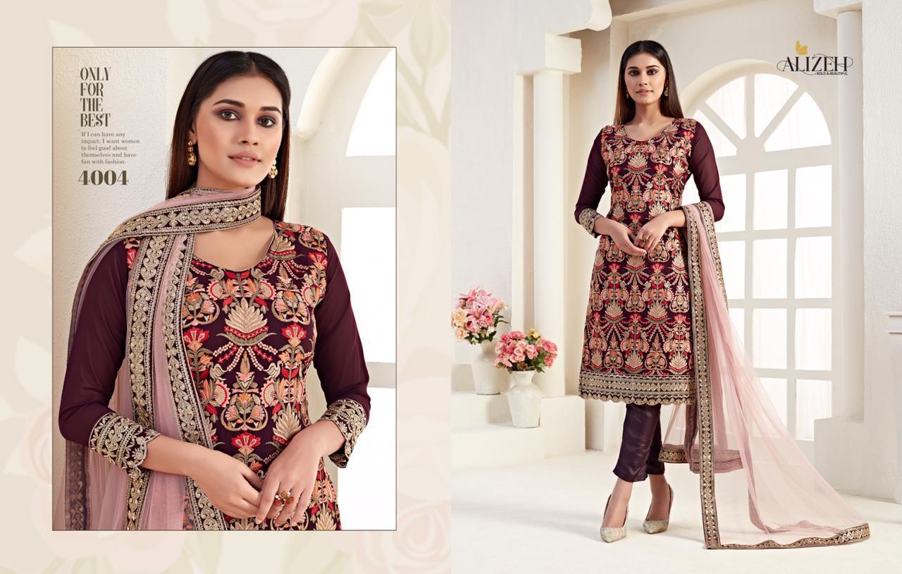 Alizeh Presenting Almora Real Georgette Higher Quality Party Wear Elegant Salwar Suit
