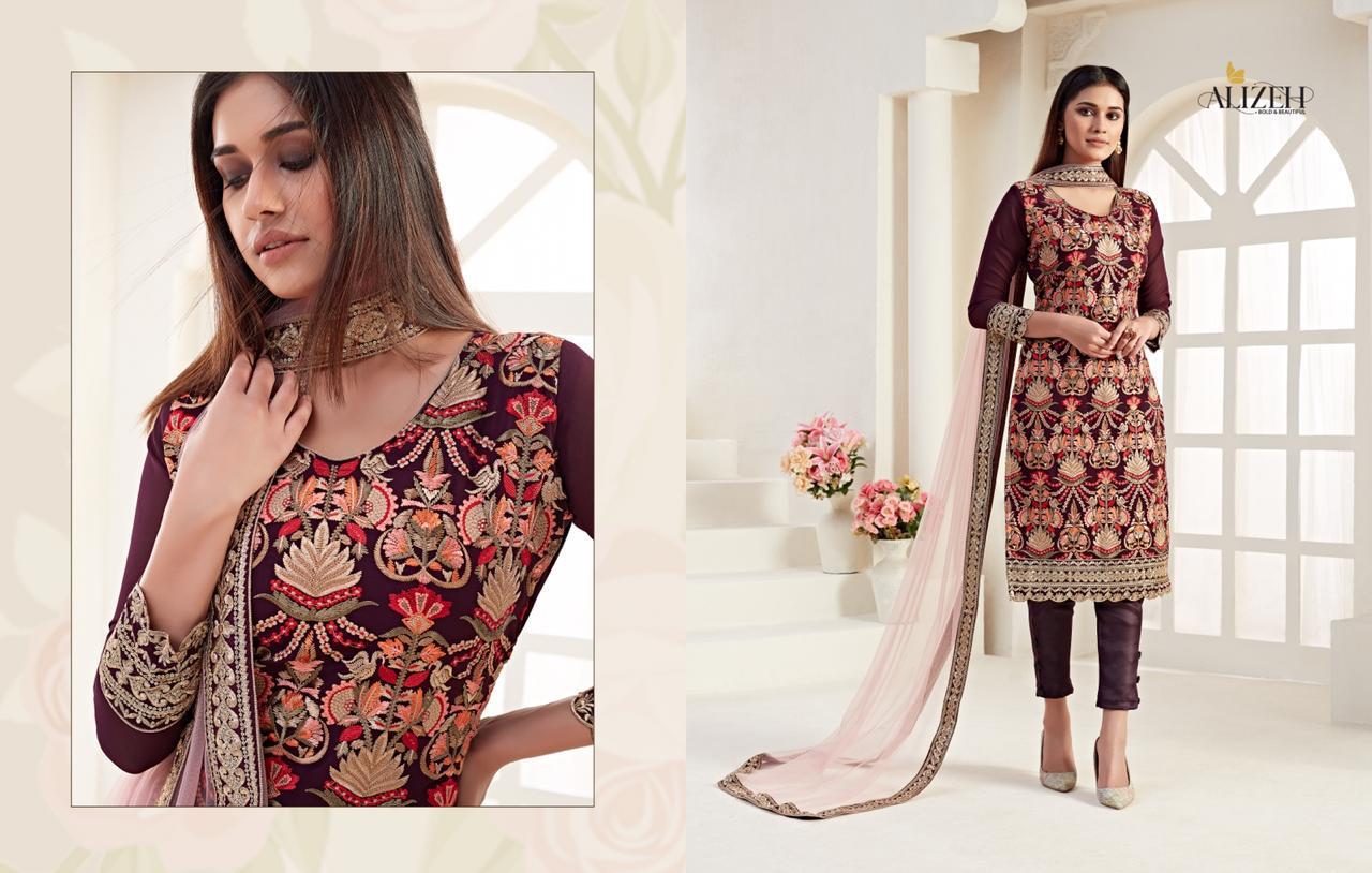 Alizeh Presenting Almora Real Georgette Higher Quality Party Wear Elegant Salwar Suit