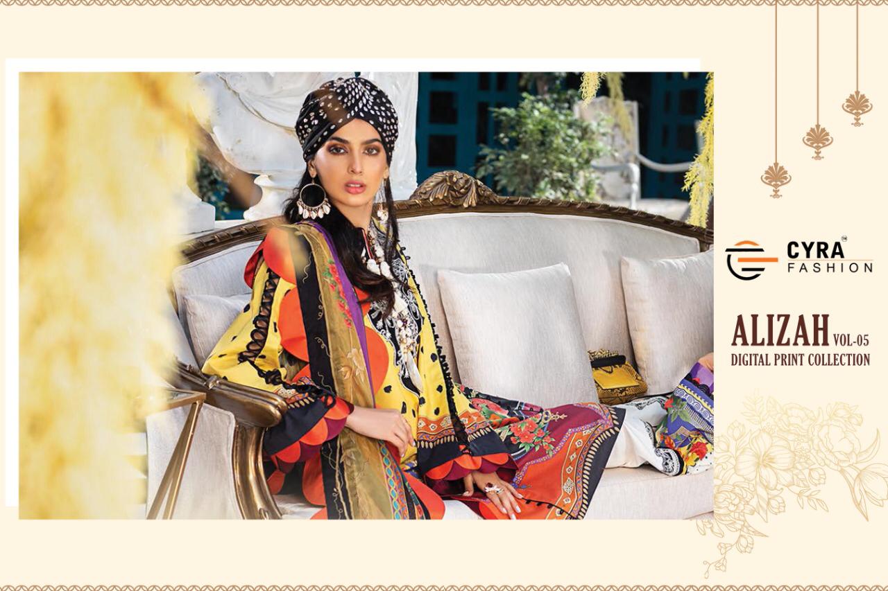 Cyra Fashion Presenting Alizah Vol 5 Jam Cotton Pakistani Salwar Suit Online Shopping In Surat