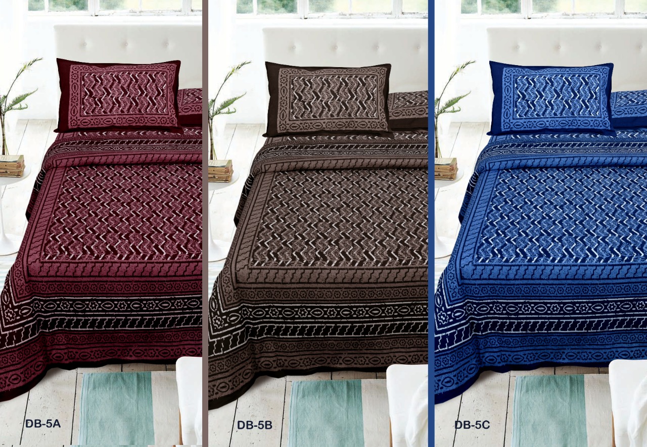 Daabu Prints Cotton Bed Sheets Dark Color Matching Bedsheets Buy Online
