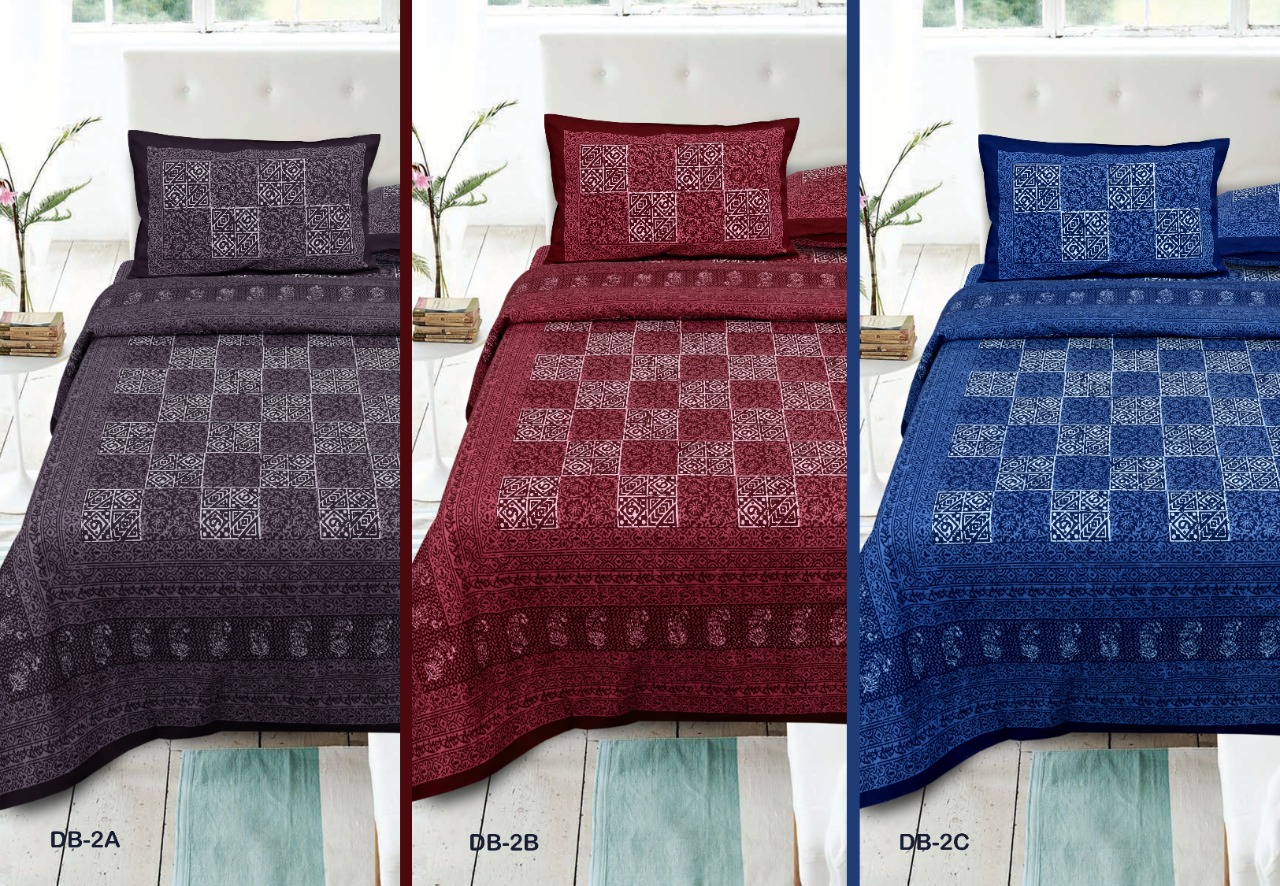 Daabu Prints Cotton Bed Sheets Dark Color Matching Bedsheets Buy Online