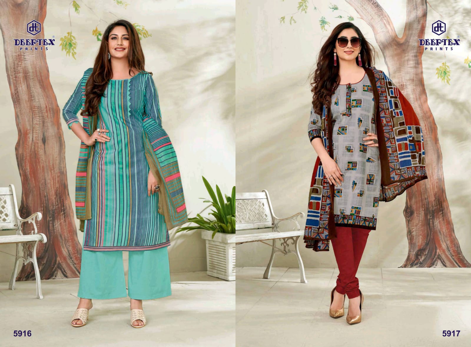 Deeptex Launches Miss India Vol 59 Unstitched Cotton Suit Catalogs