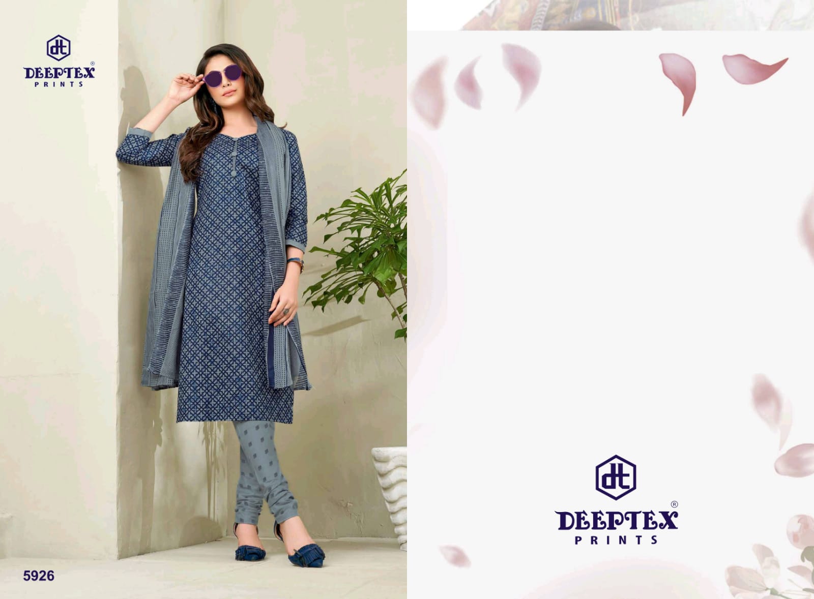 Deeptex Launches Miss India Vol 59 Unstitched Cotton Suit Catalogs