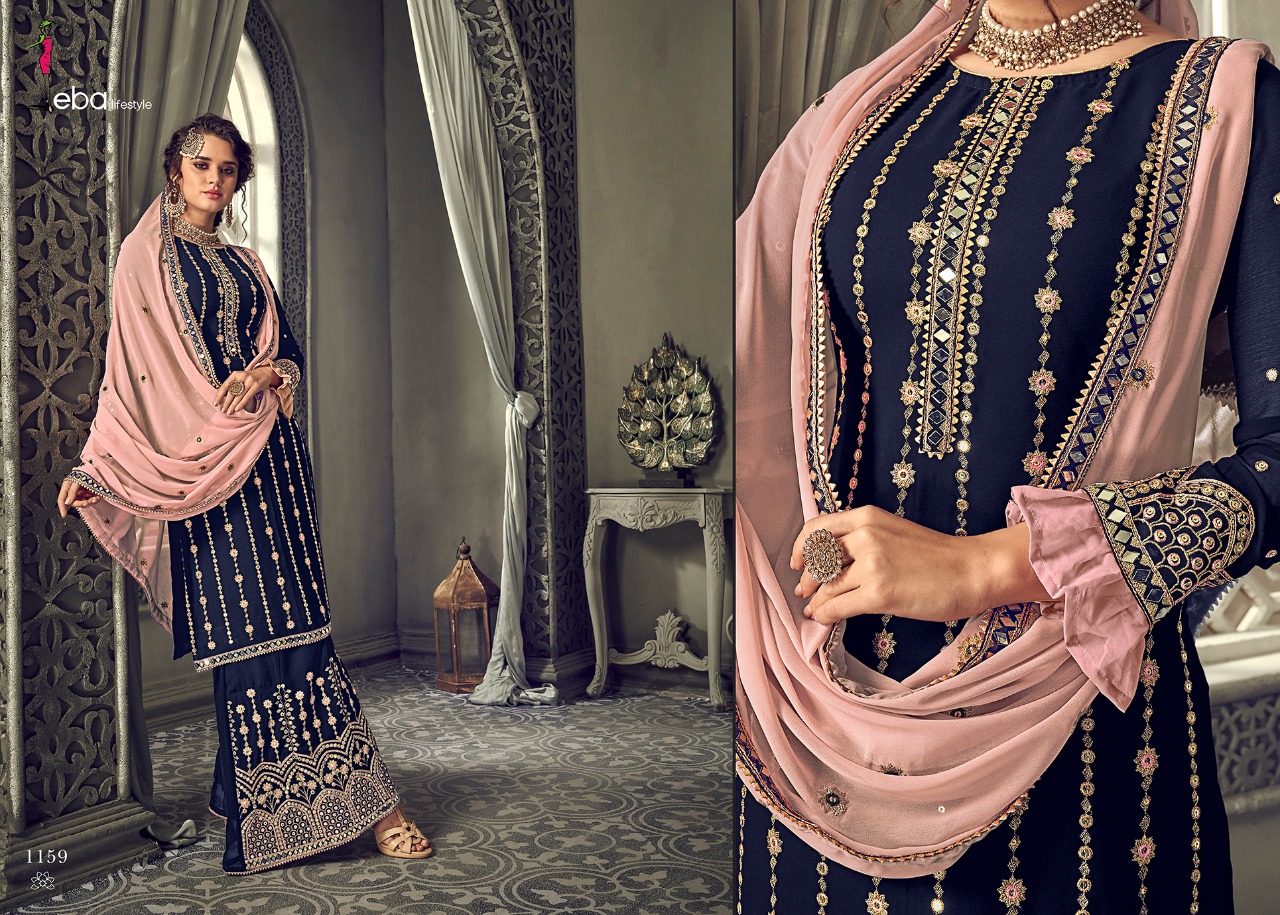 Eba Hurma Vol 30 Georgette Plazzo Stylish Salwar Suit For Summer Wear